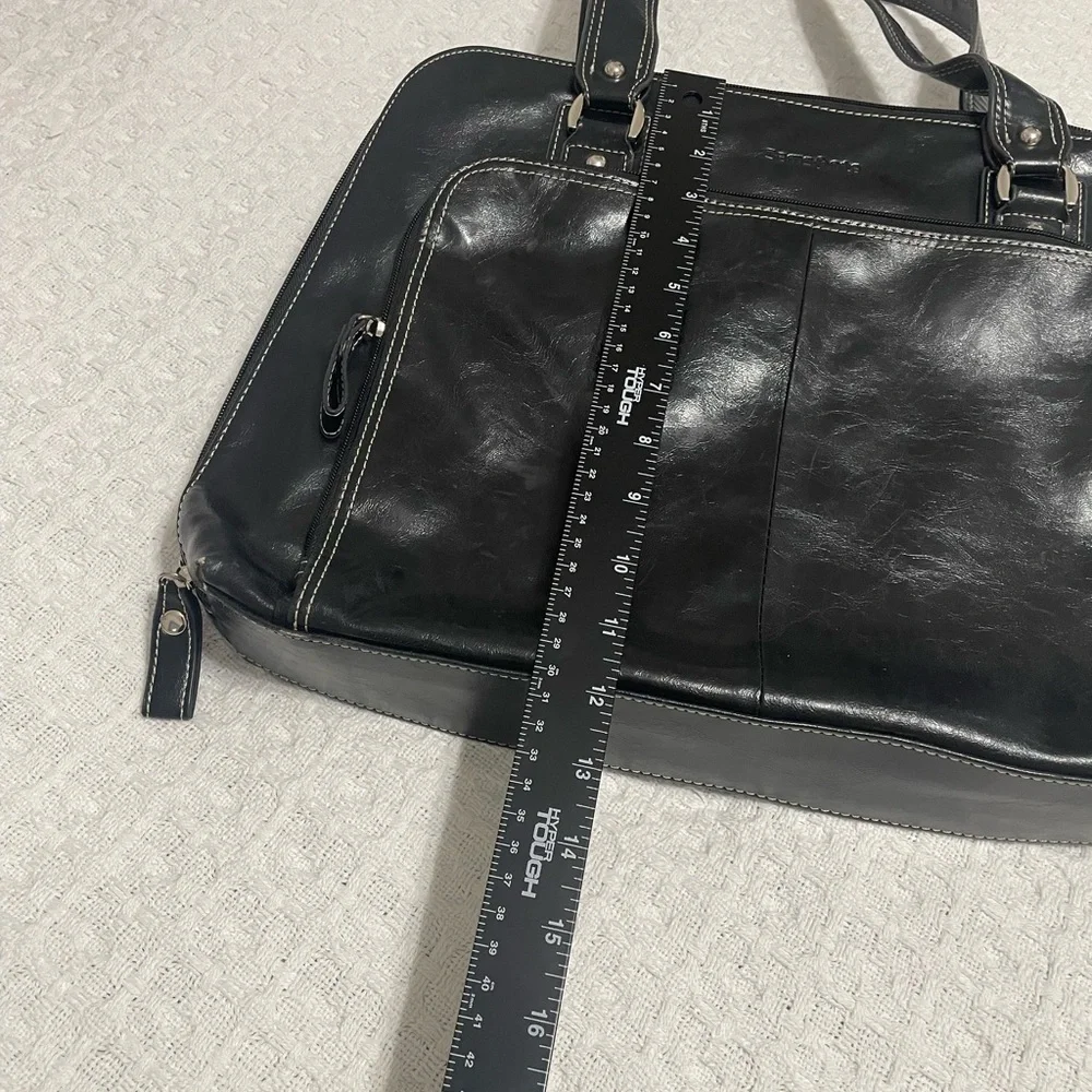 Samsonite Black‎ Leather Laptop Briefcase Tote